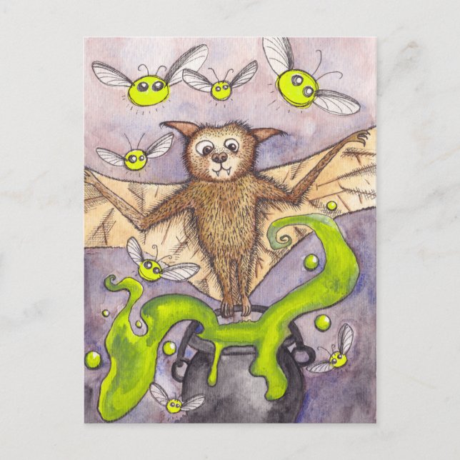 Carte postale Bat & Cauldron (Devant)