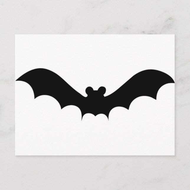 Carte Postale Bat d'Halloween (Devant)