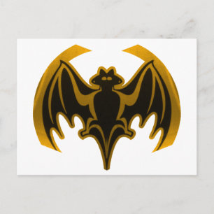 Carte Postale Bat Gold Le MUSÉE Zazzle Cadeaux