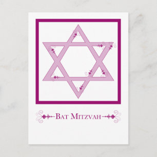 Carte Postale Bat mitzvah
