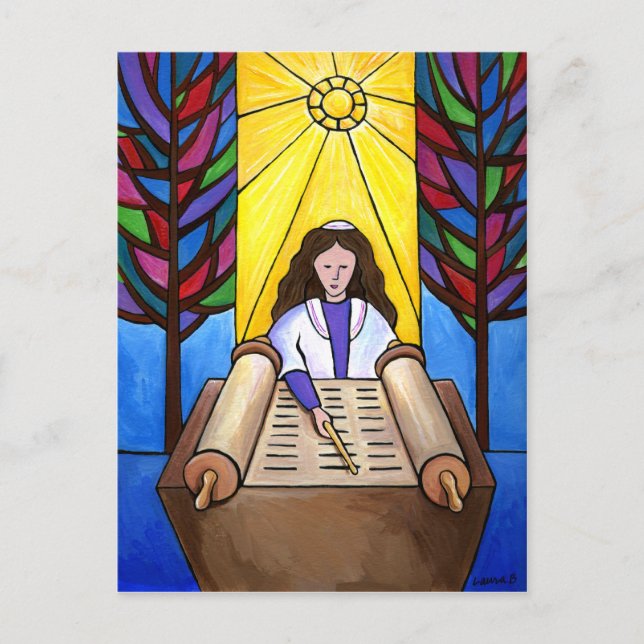 Carte postale bat mitzvah (Devant)