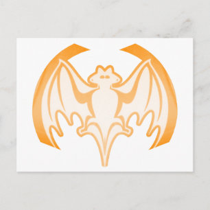 Carte Postale Bat Orange Inv Le MUSÉE Zazzle Cadeaux