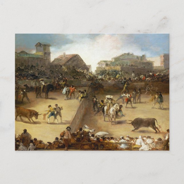 Carte Postale Bataille à balles dans un anneau divisé Francisco  (Devant)