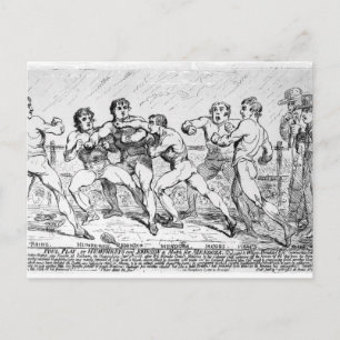 Carte Postale Bataille célèbre entre R.Humphreys et D.