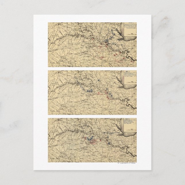 Carte Postale Bataille de Chancellorsville (Devant)