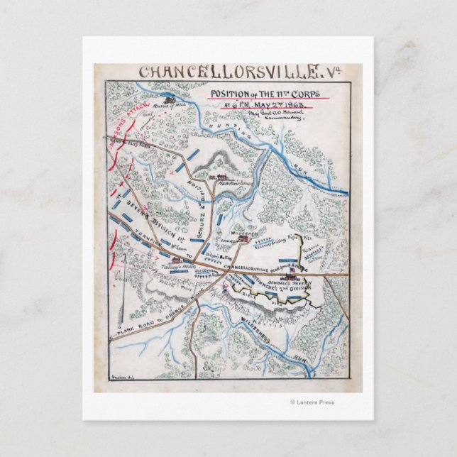 Carte Postale Bataille de Chancellorsville 3 (Devant)
