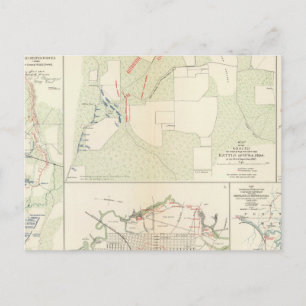 Carte Postale Bataille de Corinth Iuka Bayou Fourche