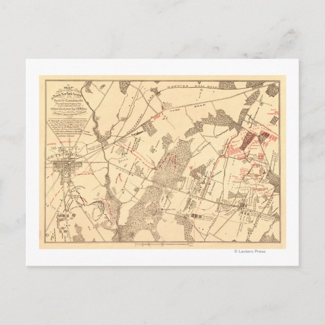 Carte Postale Bataille de Gettysburg (Devant)