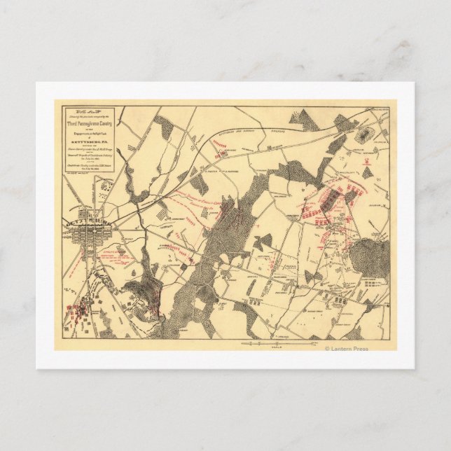 Carte Postale Bataille de Gettysburg 15 (Devant)