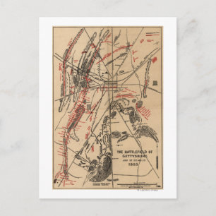 Carte Postale Bataille de Gettysburg 2