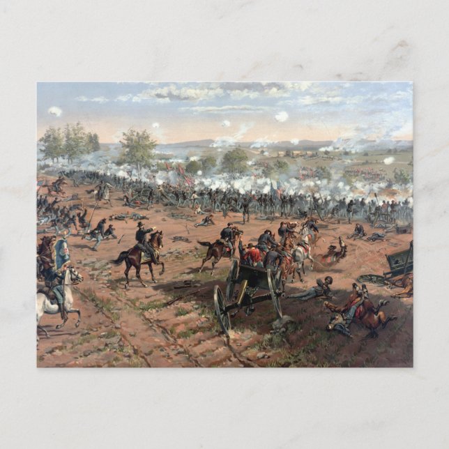 Carte Postale Bataille de Gettysburg (restaurée) (Devant)