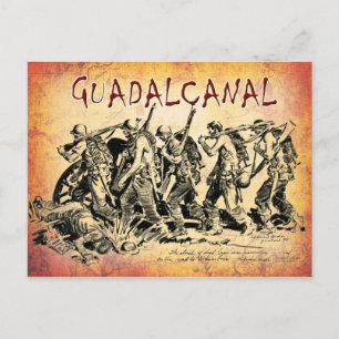 Carte Postale Bataille de Guadalcanal, 1943