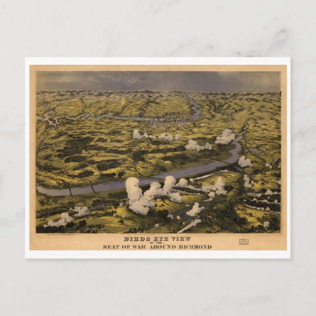 Carte Postale Bataille de guerre civile de Chickahominy Riv. 27  (Devant)