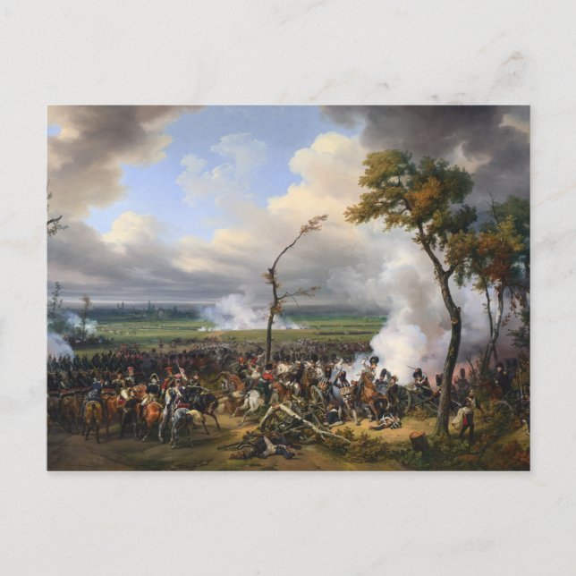 Carte Postale Bataille de Hanau par Horace Vernet (1824) (Devant)