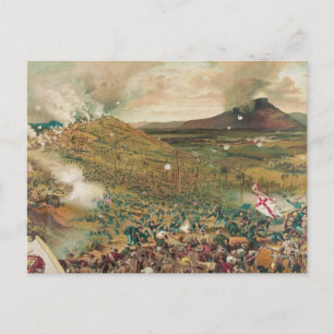 Carte Postale Bataille de la guerre civile américaine contre la