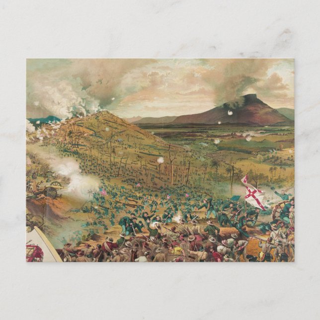 Carte Postale Bataille de la guerre civile américaine contre la  (Devant)