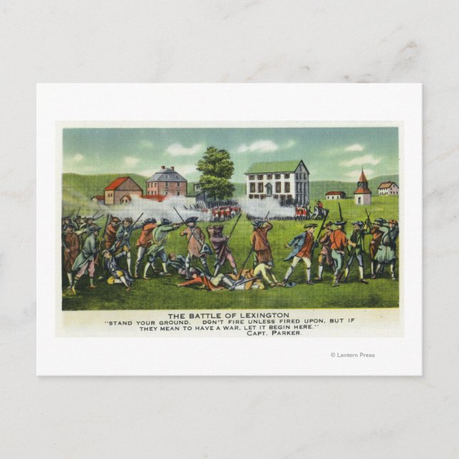 Carte Postale Bataille de Lexington (Devant)