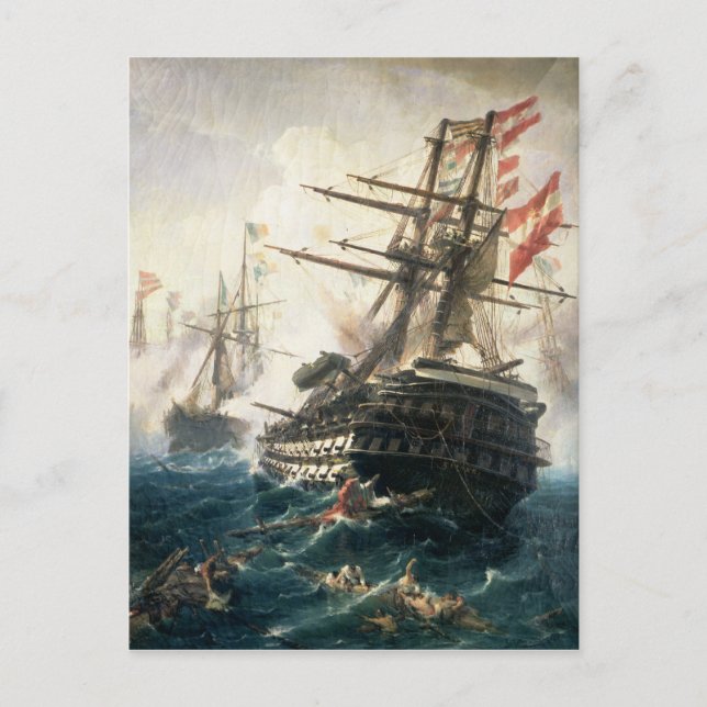 Carte Postale Bataille de Lissa (Devant)