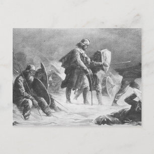 Carte Postale Bataille viking par Knud Bergslien