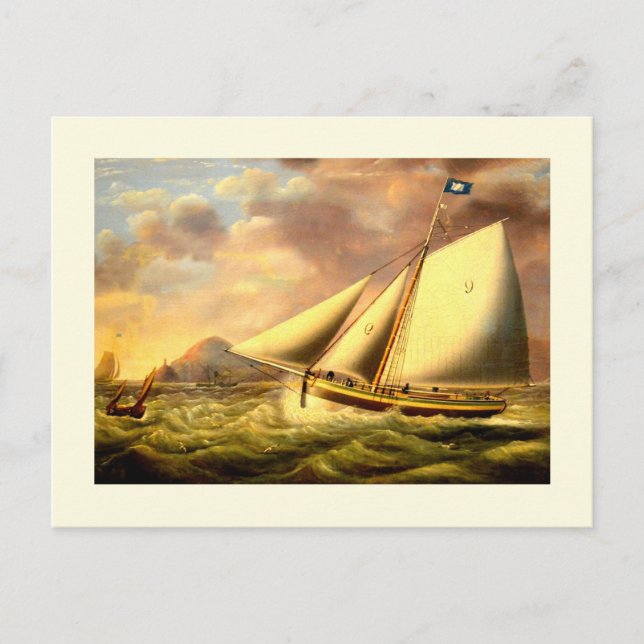 Carte Postale Bateau 9 art vintage (Devant)