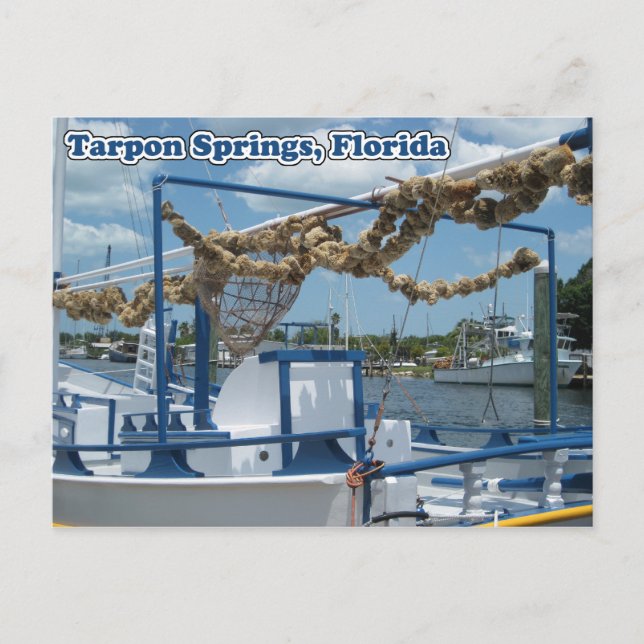 Carte postale Bateau à éponge Tarpon Springs (Devant)