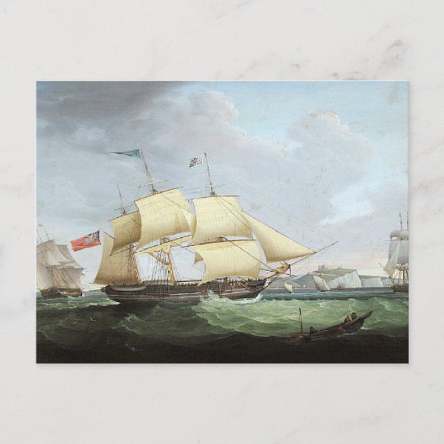 Carte Postale Bateau à goélette Harriet 1900 (Devant)