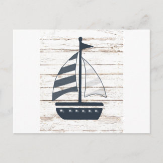 Carte Postale bateau à thème nautique 2