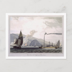 Carte Postale Bateau à vapeur sur le Clyde près de Dumbarton, de