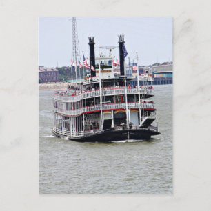 Carte Postale Bateau à vapeur sur le fleuve Mississippi