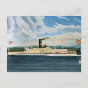 Carte Postale Bateau à vapeur Vanderbilt 1847