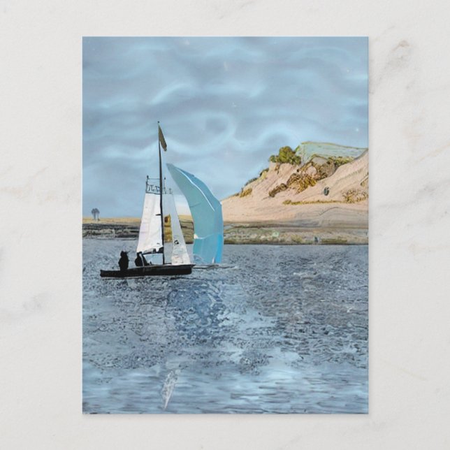 CARTE POSTALE BATEAU À VOILE (Devant)