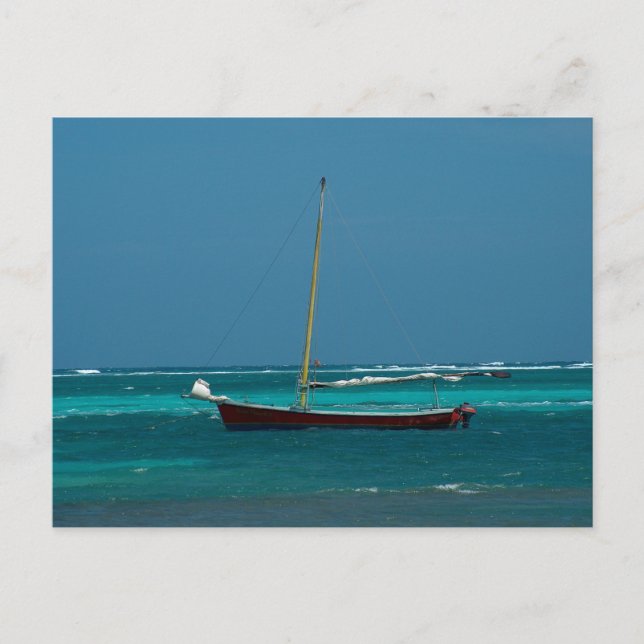 Carte Postale Bateau à voile à Belize (Devant)