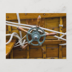 Carte Postale Bateau antique en bois