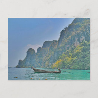 Carte Postale Bateau dans la baie de Koh Phi Phi