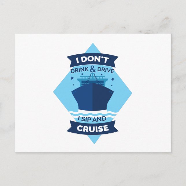 Carte Postale Bateau de croisière (Devant)