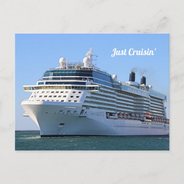 Carte Postale Bateau de croisière 8 : Juste Cruisin' (Devant)