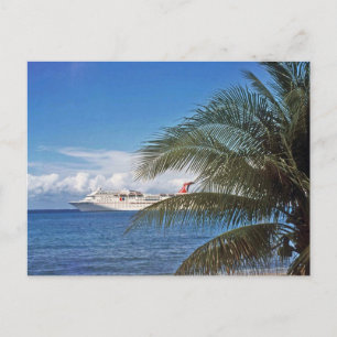 Carte Postale Bateau de croisière carnavalesque amarré à Grand C