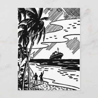 Carte Postale Bateau de croisière rétro