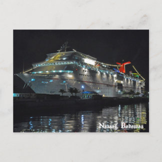 Carte Postale Bateau De Croisières À Nassau, Bahamas