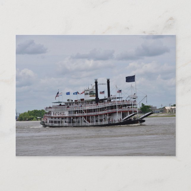 Carte Postale Bateau de la rivière Mississippi Nouvelle-Orléans (Devant)