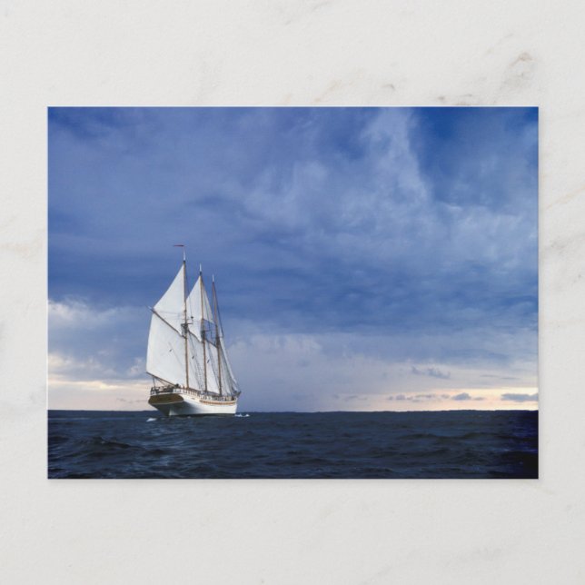 Carte Postale Bateau de navigation sur la mer baltique (Devant)
