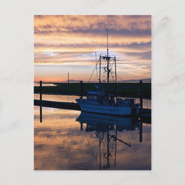 Carte Postale Bateau de pêche (Devant)