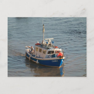 Carte Postale Bateau de pêche, Baie Cardiff