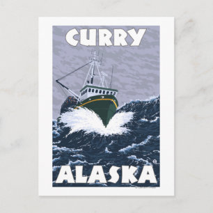 Carte Postale Bateau de pêche - Curry, Alaska