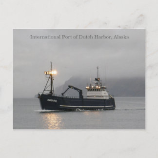 Carte Postale Bateau de pêche du crabe de Kodiak