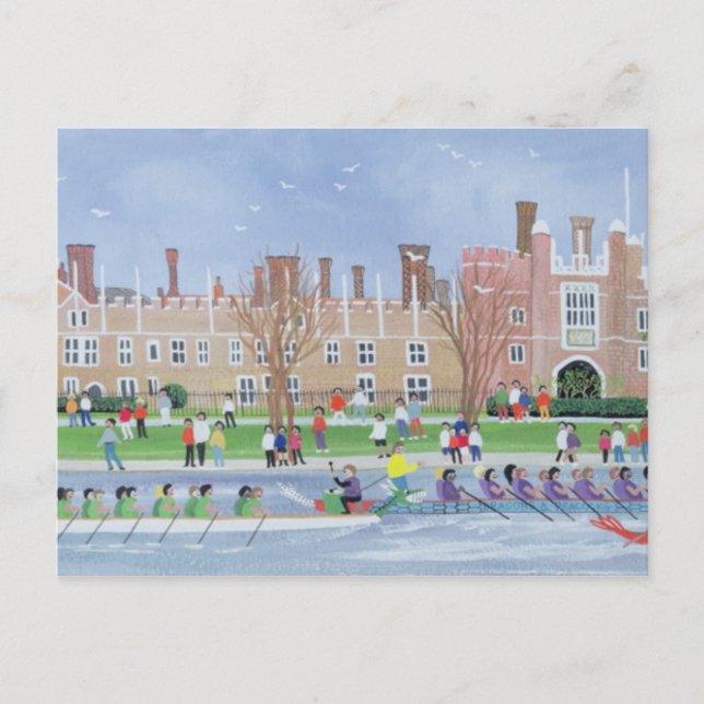 Carte Postale Bateau-dragon à Hampton Court 1993 (Devant)