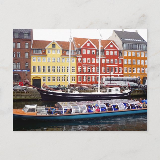 Carte Postale bateau ferry de nyhavn (Devant)
