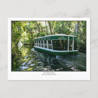 Carte Postale Bateau fond en verre