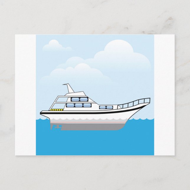 Carte Postale Bateau privé (Devant)