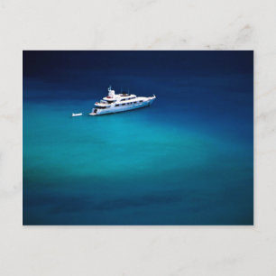 Carte Postale Bateau sur la baie Magens, St. Thomas, Ile Vierge 